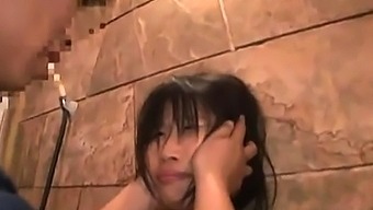 Asian teen creampie accident shower